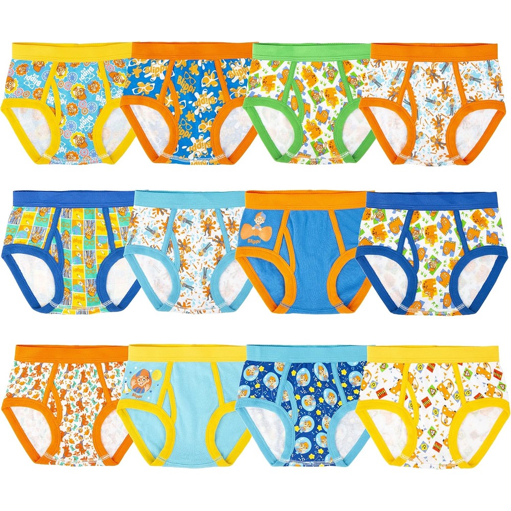 Blippi brand boys exclusive twelve days advent box front view showing numbered windows for potty training rewards