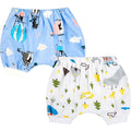 MOEMOE BABY Leakproof Bedwetting Diaper Pants front view showing cartoon print