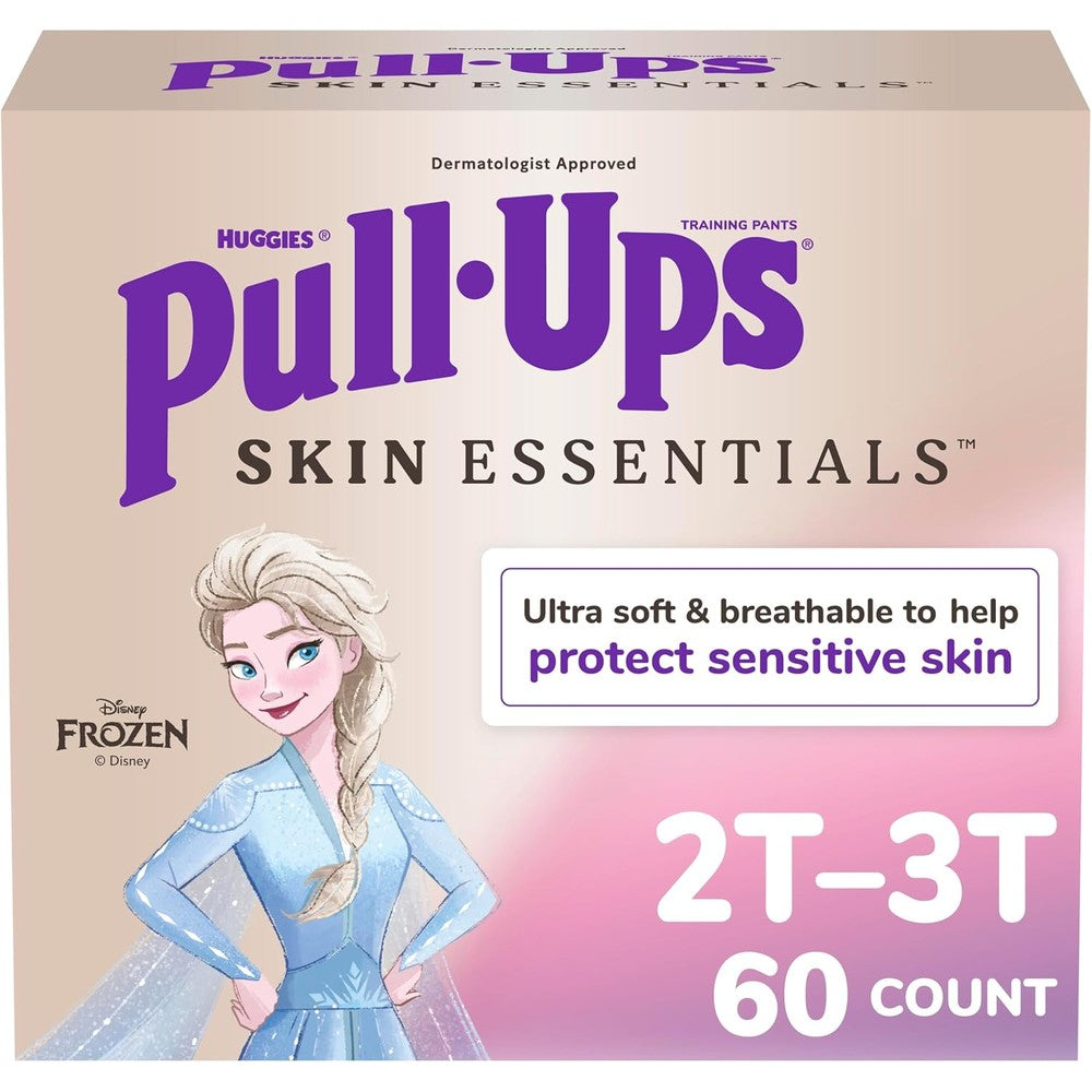 Pull-Ups Girls Skin Essentials Potty Training Pants front view pack of sixty