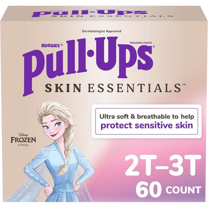 Pull-Ups Girls Skin Essentials Potty Training Pants front view pack of sixty