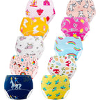 JackLoveBriefs potty training underwear front view showing multiple bright colors for toddlers.