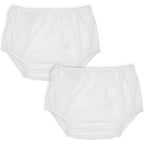Dappi Reusable Waterproof Nylon Diaper Pants front view showing white fabric for potty training.