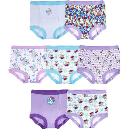 Disney Frozen girls potty training pants front view showcasing Elsa character print