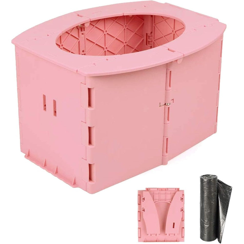 Ymmsuuie Travel Potty for Kids pink front view