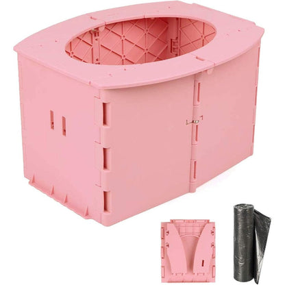 Ymmsuuie Travel Potty for Kids pink front view