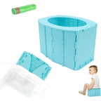 Fuich kids travel potty blue front view