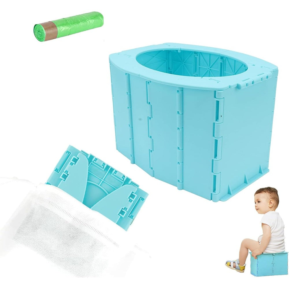 Fuich kids travel potty blue front view