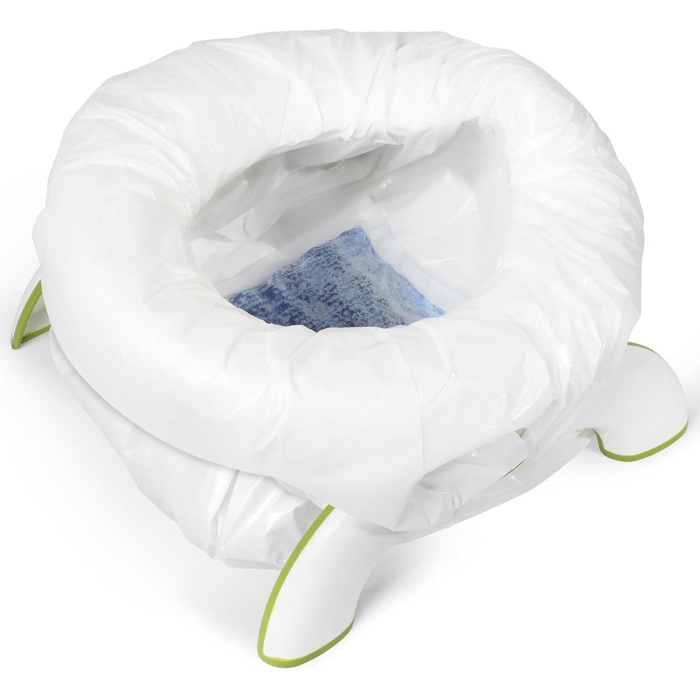 BakeToilet 80 Count Potty Liners with absorbent pads front packaging view