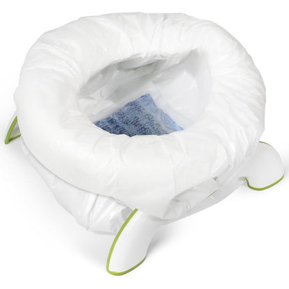 BakeToilet 80 Count Potty Liners with absorbent pads front packaging view
