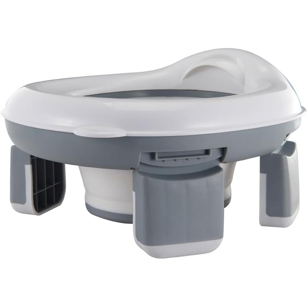 Spark Moments kids travel potty front view in gray
