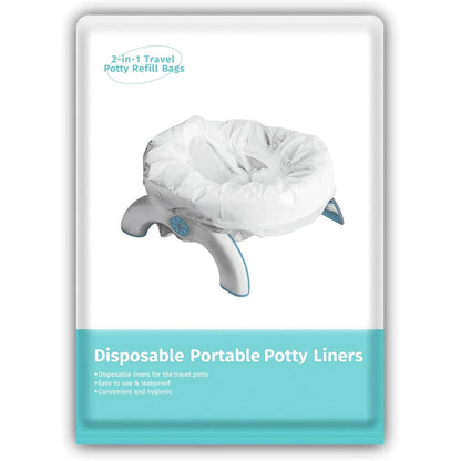Newnice disposable potty liners with absorbent pads front view