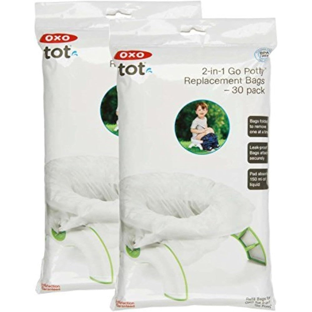Oxo Tot 2-in-1 Go Potty Refill Bags 60 Count front packaging view