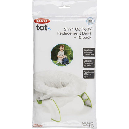 OXO Tot 2-in-1 Go Potty Refill Bags packaging front view