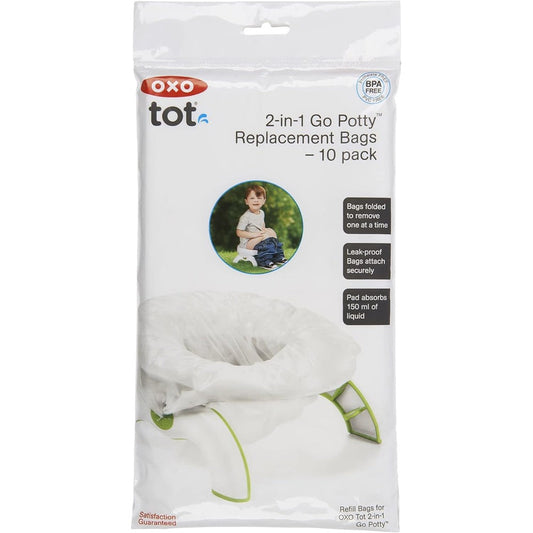 OXO Tot 2-in-1 Go Potty Refill Bags packaging front view