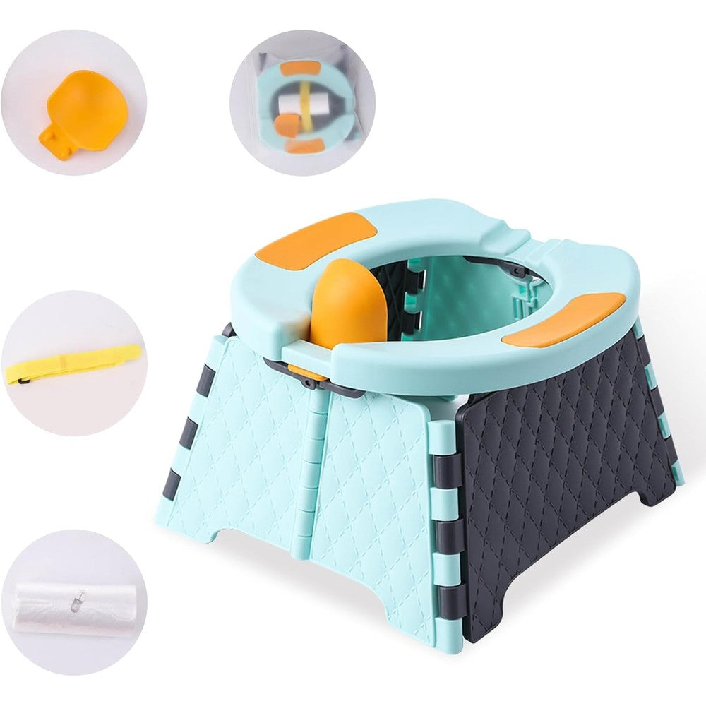 Yszawmx portable toddler travel potty blue front view