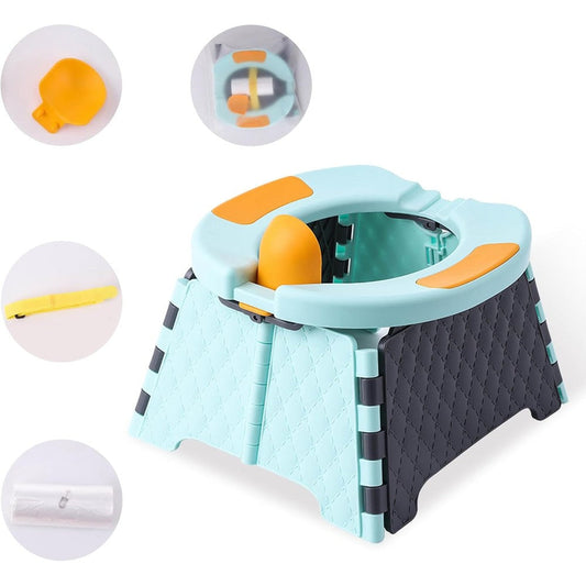 Yszawmx portable toddler travel potty blue front view