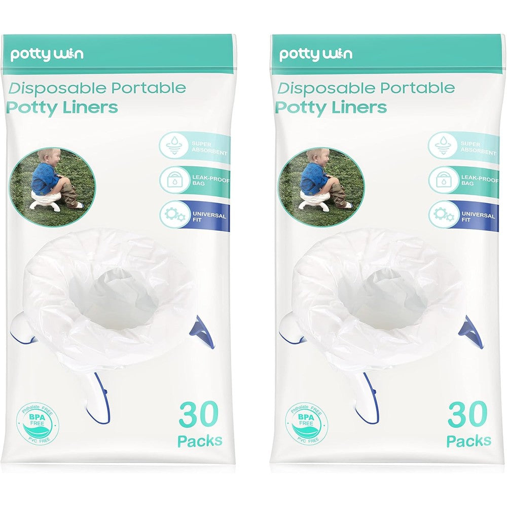Minne Baby 60 count disposable potty liners packaging front view