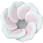 Tofoan Baby Bath Pad front view pink floral cushion