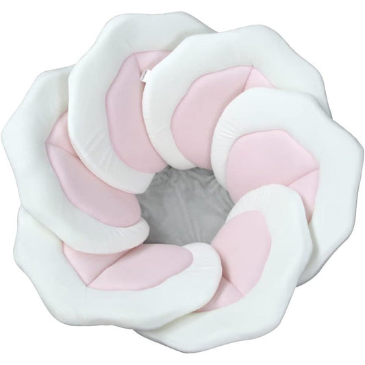 Tofoan Baby Bath Pad front view pink floral cushion