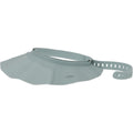 Nuby Baby Bath Hat Seafoam Gray front view showing the contoured water-blocking brim.
