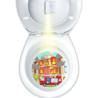 Faivykyd potty training firefighting target light front view showing compact design