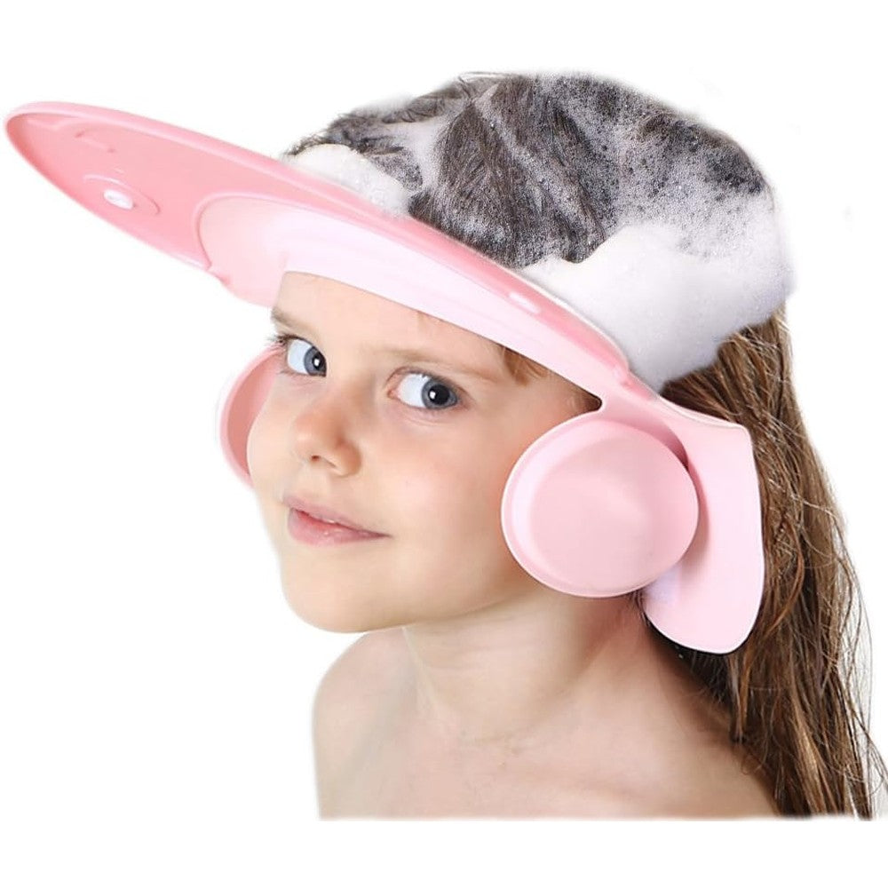 Amtooch kids shower cap pink front view