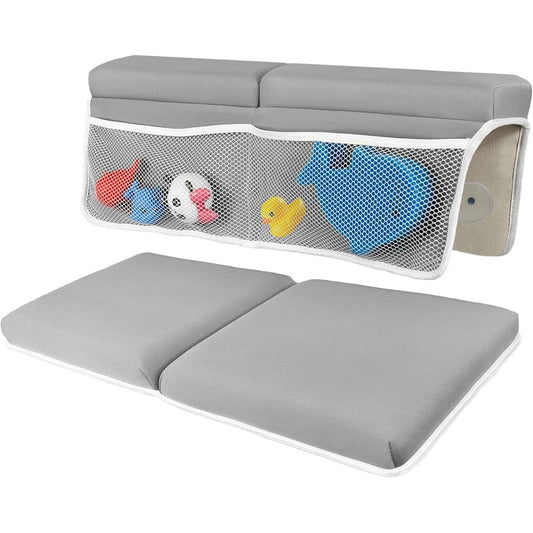 LILEKA baby bath kneeler and elbow rest pad set front view showcasing the cushion thickness.