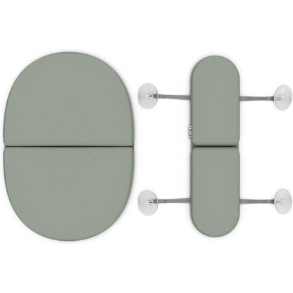 Lalo Knee and Elbow Saver sage green front view padded bath cushions for parents.