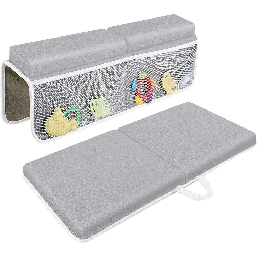 JJGoo bath kneeler and elbow rest pad set gray front view