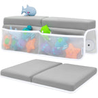 Toodly baby bath kneeler and elbow rest set in grey