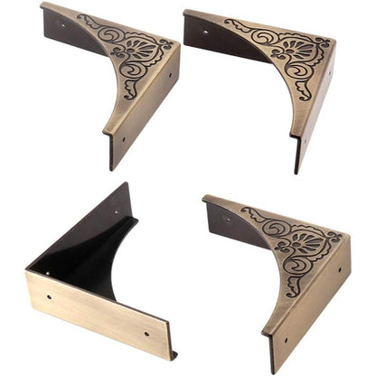 Rforply antique zinc alloy corner protector front view