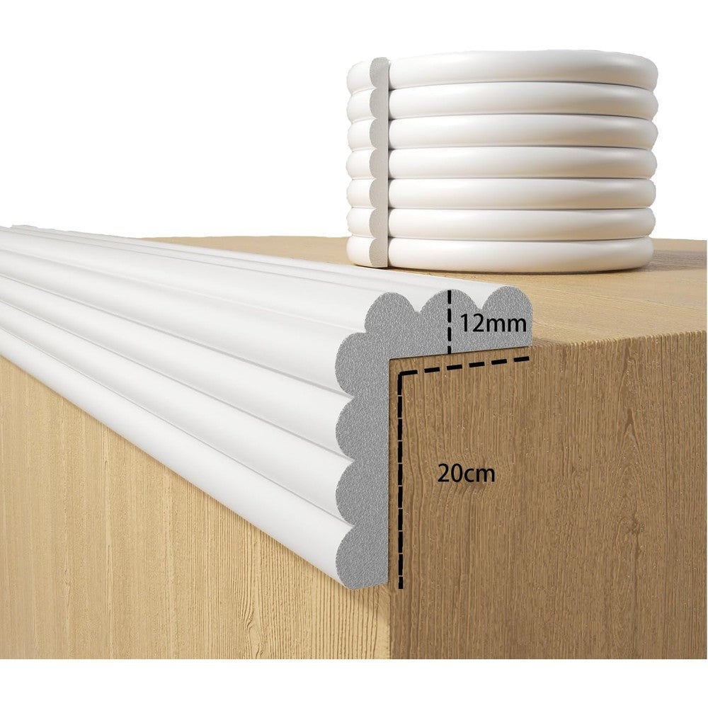 Dbydby baby proofing foam edge guard white front view