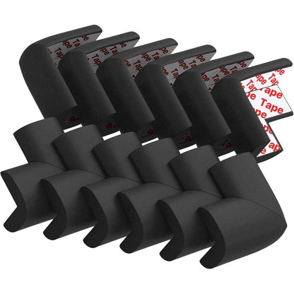 Usfloatwishes 12 pack black corner protector front view