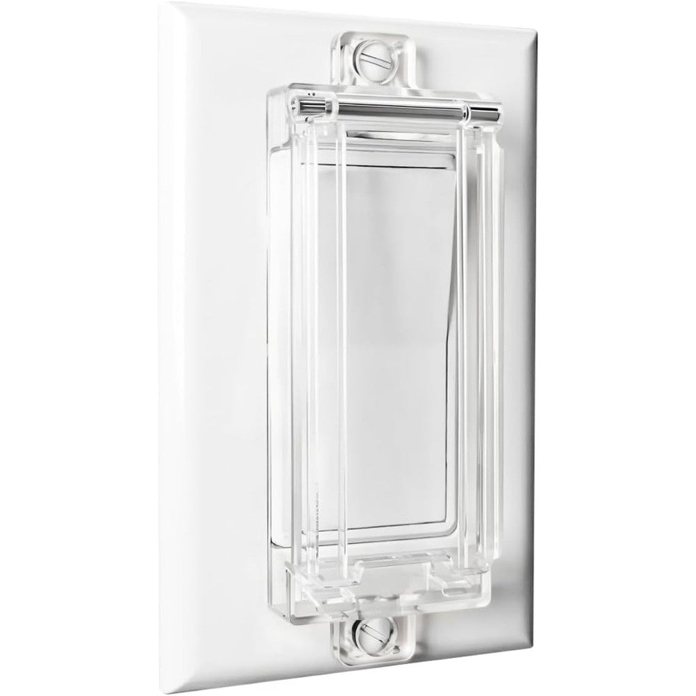 ILIVABLE child proof rocker light switch guard clear front view