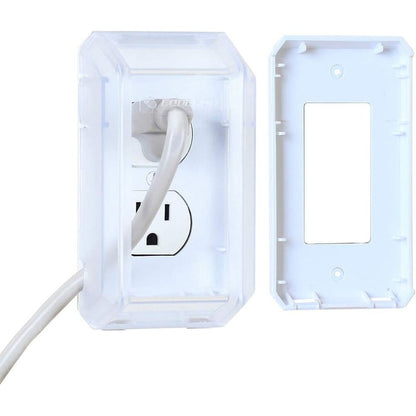 Eudemon transparent baby safety electrical outlet cover box front view