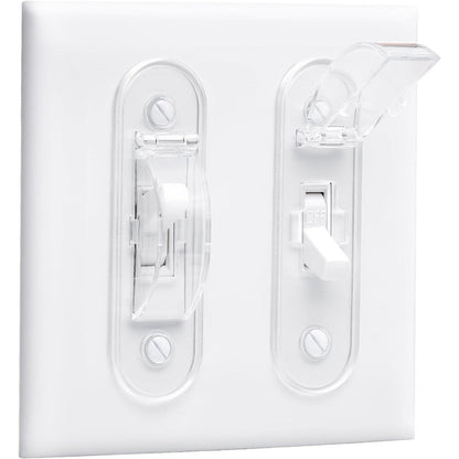 Clymene toggle style wall switch guard front view