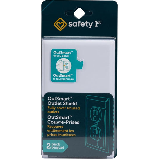 Safety 1st OutSmart Outlet Shield white front view