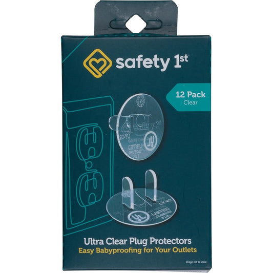 Safety 1st ultra clear outlet plugs 12 pack front view