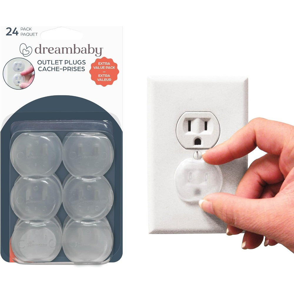 Dreambaby safety outlet plug covers front view home childproofing