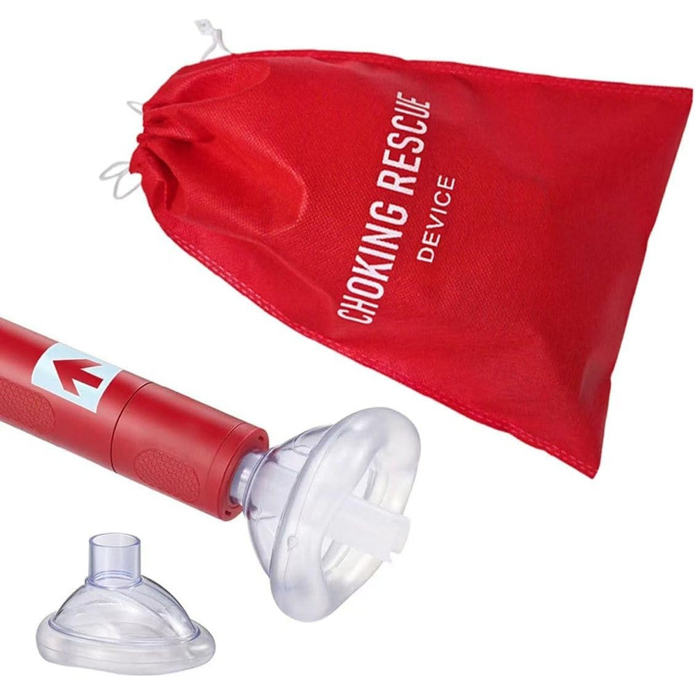 Sypram Production Airway Choking Rescue Device red storage bag front view