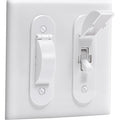 Clymene wall switch guard front view for toggle light switch