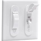 Clymene wall switch guard front view for toggle light switch