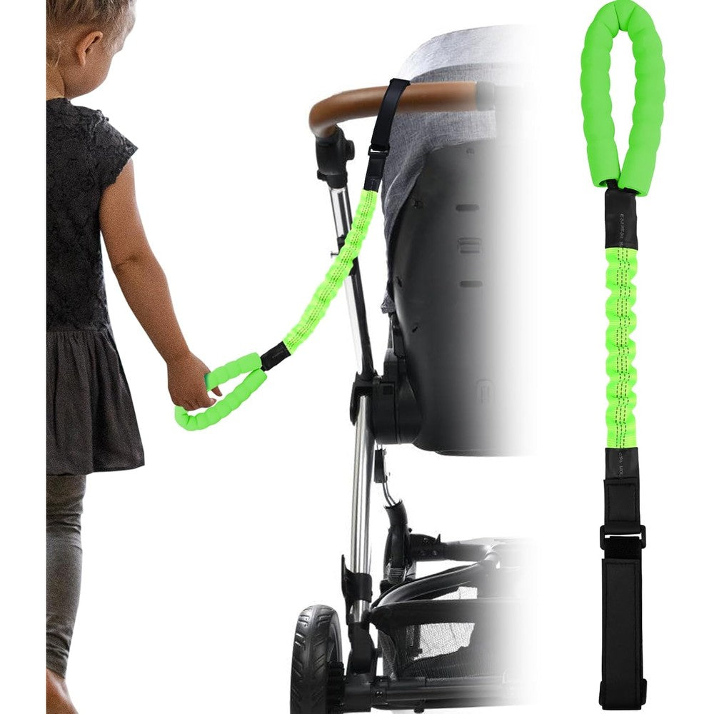 Onedone Stroller Handle for Toddler Travel green front view
