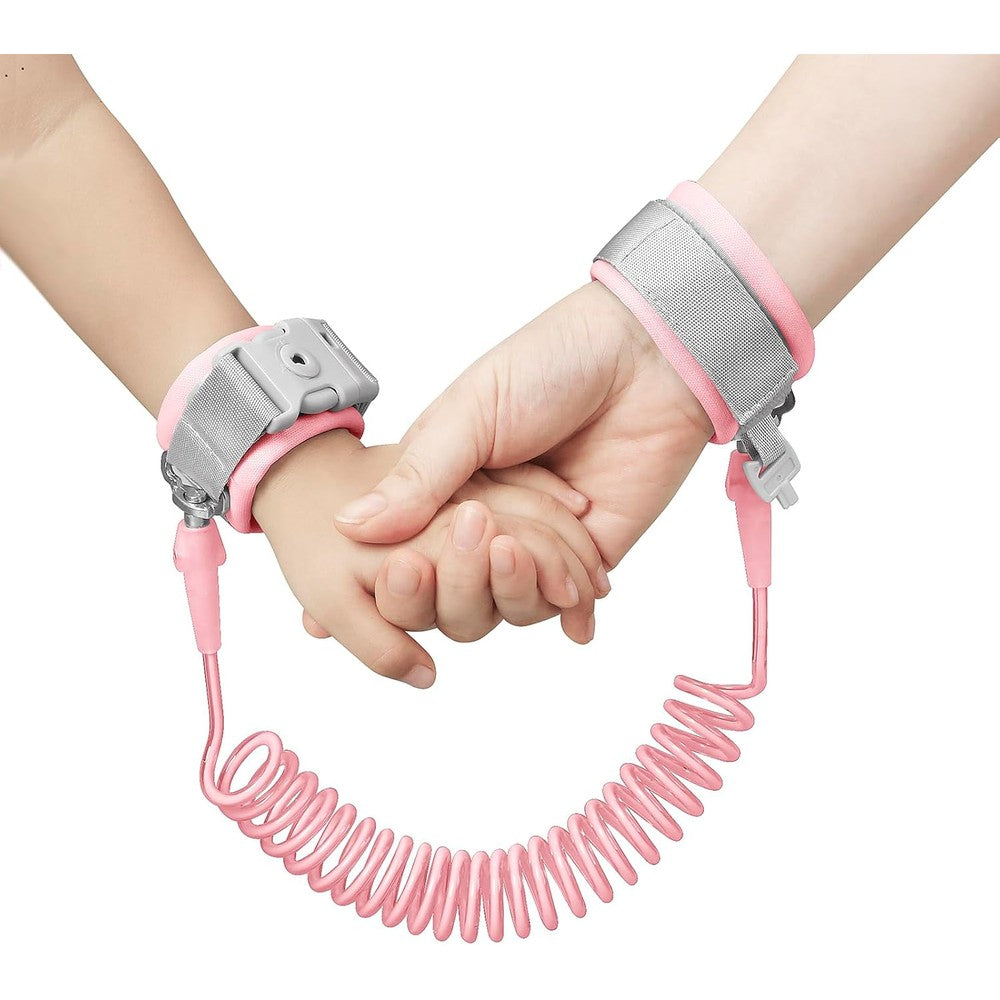 PandaEar Anti Lost Wrist Link Toddler Harness Pink front view