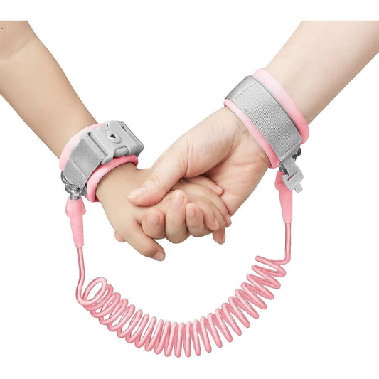 PandaEar Anti Lost Wrist Link Toddler Harness Pink front view