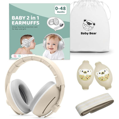 Boenfu baby noise cancelling ear muffs front view