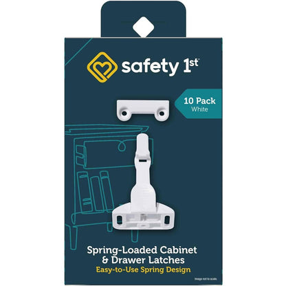 Safety 1st Spring n' Release Latches 10 Pack front view