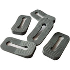 Vadiff gas stove knob locks gray silicone 5 piece set front view