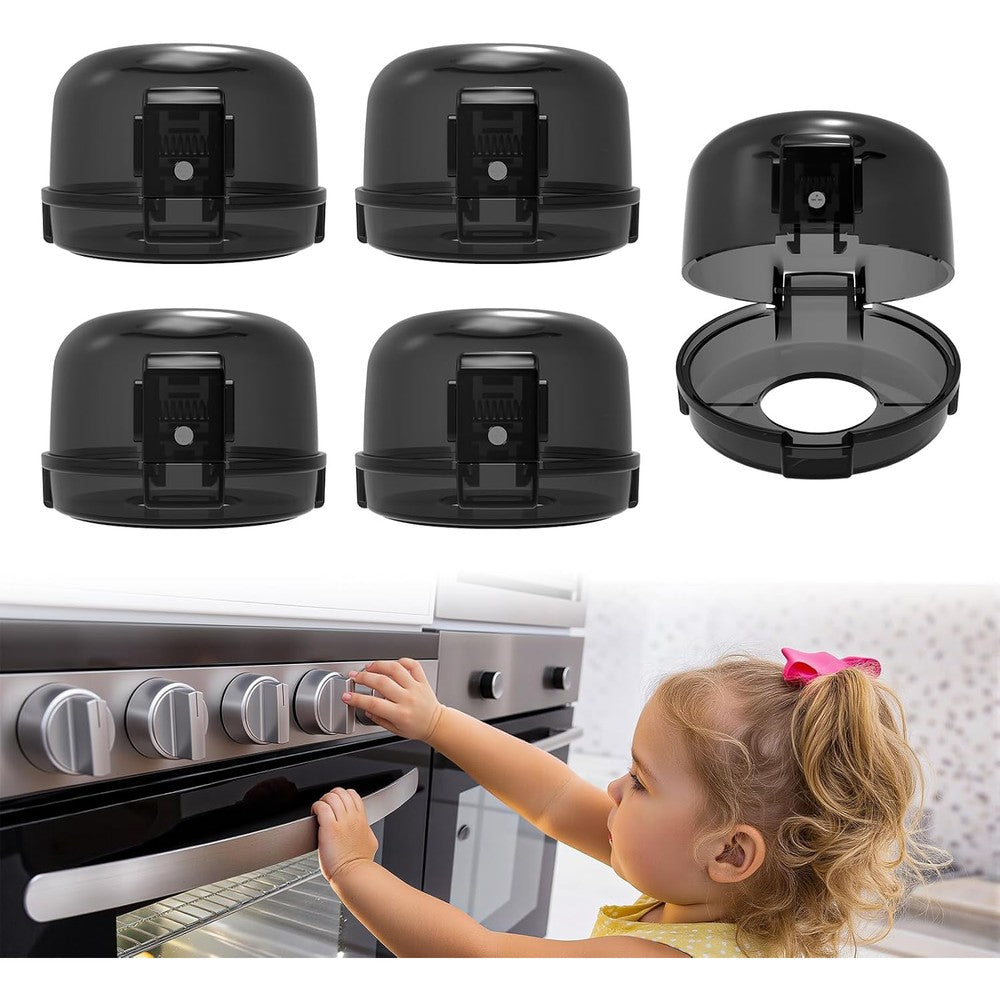BBsecure 5 pack stove knob safety covers front view