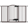 Ingenuity Thruway hands free baby gate front view in espresso finish